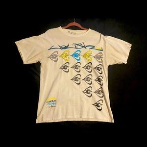 White/Cream Vintage Graffiti T-Shirt